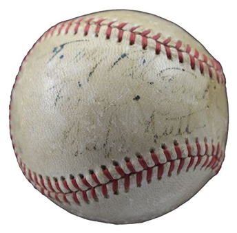 Babe Ruth Signed and Personalized Single-Signed Baseball